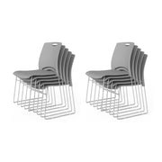 VINGLI Stacking Chairs Set 350Ibs Waiting Room Chairs