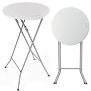 VINGLI 24" Plastic Folding Round Table Bar Height