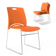 VINGLI Stacking Chairs Set 350Ibs Waiting Room Chairs