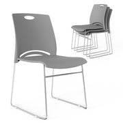 VINGLI Stacking Chairs Set 350Ibs Waiting Room Chairs
