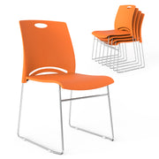 VINGLI Stacking Chairs Set 350Ibs Waiting Room Chairs