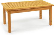 VINGLI 35" Outdoor Wood Coffee Table