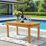 VINGLI 35" Outdoor Wood Coffee Table