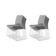 VINGLI Stacking Chairs Set 350Ibs Waiting Room Chairs