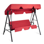 VINGLI Outdoor Porch Swing with Adjustable Canopy