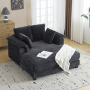 VINGLI 56" Lounge Chair Corduroy Oversized Sleeper Sofa
