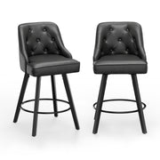 VINGLI 26" H Swivel Barstools with Back Height Bar Stools
