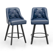 VINGLI 26" H Swivel Barstools with Back Height Bar Stools