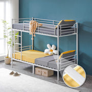 VINGLI Metal Bunk Bed Heavy Duty Twin Over Twin Bed Frames