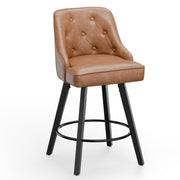 VINGLI 26" H Swivel Barstools with Back Height Bar Stools