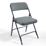 VINGLI Metal Folding Chairs with Cushioned Seat 350Ibs Upholstered Event Chairs