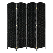 VINGLI 6FT 4/6 Panel Folding Rattan Room Divider Privacy Screen