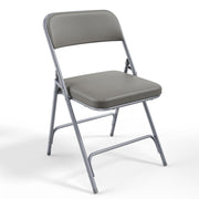VINGLI Metal Folding Chairs with Cushioned Seat 350Ibs Upholstered Event Chairs