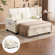 VINGLI Loveseat Sleeper Couch Convertible with USB Ports