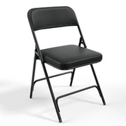 VINGLI Metal Folding Chairs with Cushioned Seat 350Ibs Upholstered Event Chairs