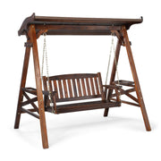 VINGLI Outdoor Swing Set with Canopy Porch Swing with Stand