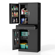 VINGLI 71'' Metal Storage Cabinet Garage Lockable Tool Cabinet