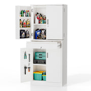 VINGLI 71'' Metal Storage Cabinet Garage Lockable Tool Cabinet