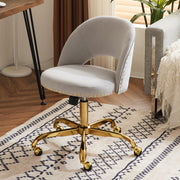 VINGLI Modern Armless Adjustable Rolling Office Chair with Wheels