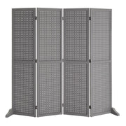 VINGLI 6FT 6 Panel Folding Wood Room Divider Privacy Screen