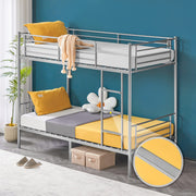 VINGLI Metal Bunk Bed Heavy Duty Twin Over Twin Bed Frames