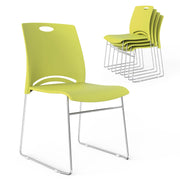 VINGLI Stacking Chairs Set 350Ibs Waiting Room Chairs