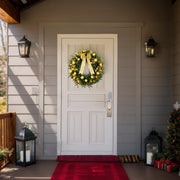 VINGLI Prelit Christmas Wreath with Lights