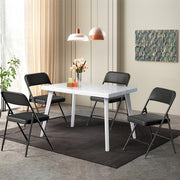 VINGLI Metal Folding Chairs with Cushioned Seat 350Ibs Upholstered Event Chairs