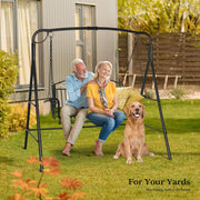 VINGLI Metal Porch Swing Stand Patio Swing Stand Heavy Duty 660Ibs
