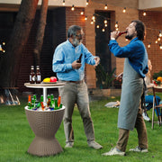 VINGLI Outdoor Cooler Table Patio Cooler Ice Cool Bar