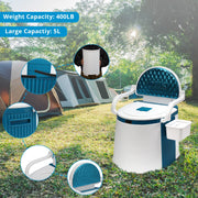 VINGLI Portable Toilet Commode with 5 Gallon Bucket Inner