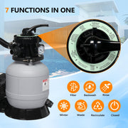 VINGLI Swimming Pool Sand Filter Pump For Above Ground & Inground Pool