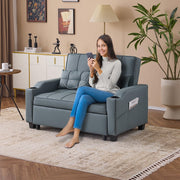 VINGLI Loveseat Sleeper Couch Convertible with USB Ports