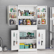 VINGLI 71'' Metal Storage Cabinet Garage Lockable Tool Cabinet