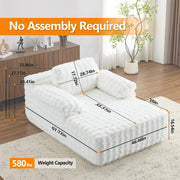 VINGLI Chaise Lounge Sofa Cloud Boneless Chair