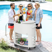 VINGLI 70QT Patio Cooler Cart Rolling Ice Chest
