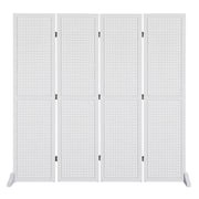 VINGLI 6FT 6 Panel Folding Wood Room Divider Privacy Screen