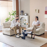 VINGLI 80" Cloud Couch Loveseat Suede Upholstery Sofa