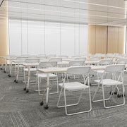 VINGLI Modern Folding Chair with Woven Texture Panel