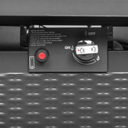 VINGLI Propane Fire Pit Table with Glass Wind Guard