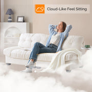 VINGLI 80" Cloud Couch Loveseat Suede Upholstery Sofa