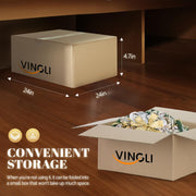 VINGLI Pop up Artificial Christmas Tree with Lights Xmas Decorations