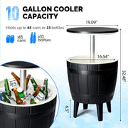 VINGLI Outdoor Cooler Table Patio Cooler Ice Cool Bar