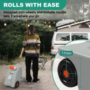 VINGLI Tote Tank Portable Wheeled Water Tank