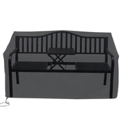 VINGLI 59in Garden Patio Bench Outdoor Metal Park Benches Black