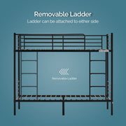 VINGLI Metal Bunk Bed Heavy Duty Twin Over Twin Bed Frames