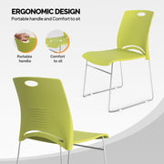 VINGLI Stacking Chairs Set 350Ibs Waiting Room Chairs