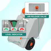 VINGLI Tote Tank Portable Wheeled Water Tank