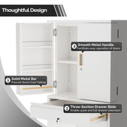 VINGLI 71'' Metal Storage Cabinet Garage Lockable Tool Cabinet