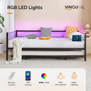 VINGLI Daybed with Pop up Trundle